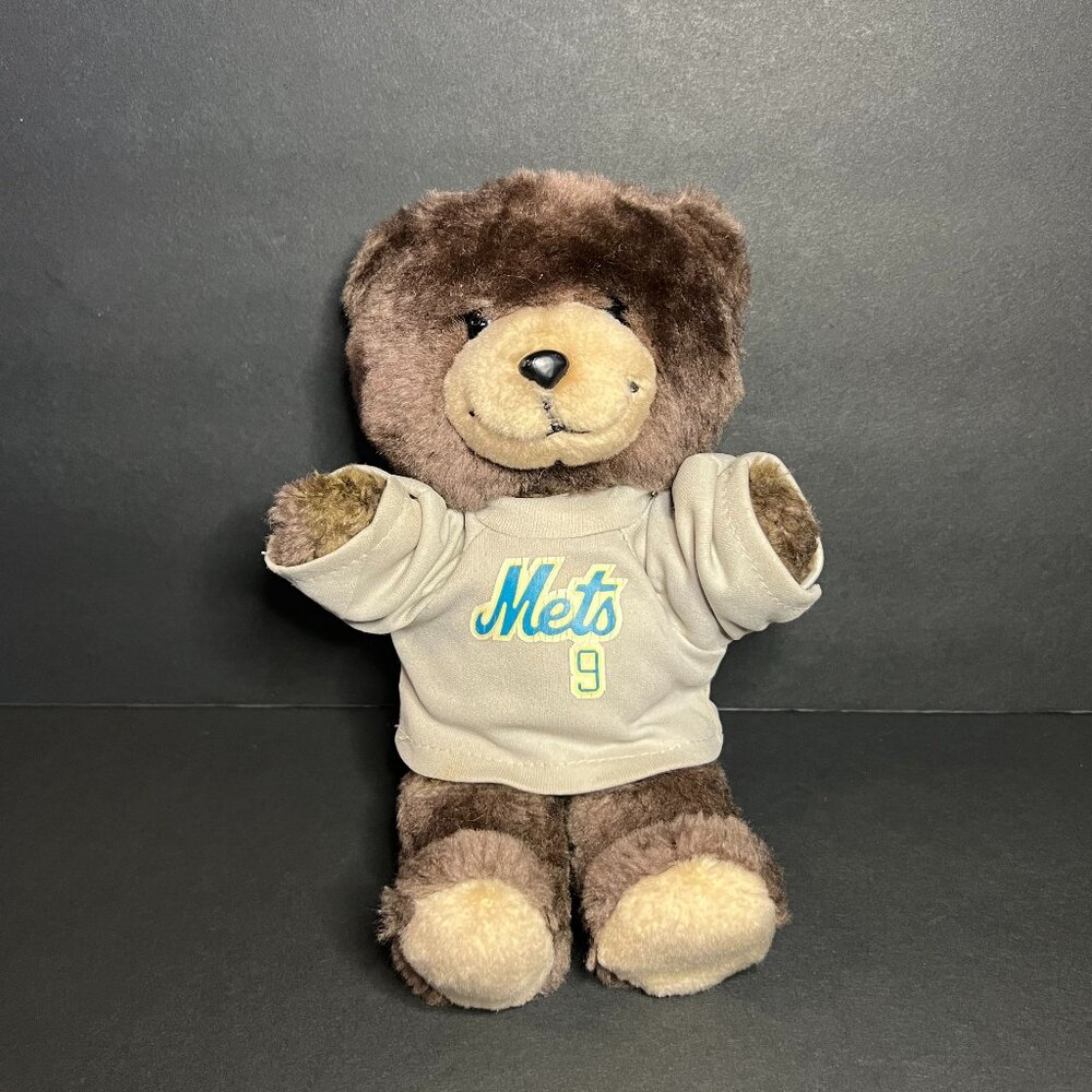 Vintage 1983 Trudy New York Mets #9 Mark Bradley Collectible Bear Plush Toy 8"
